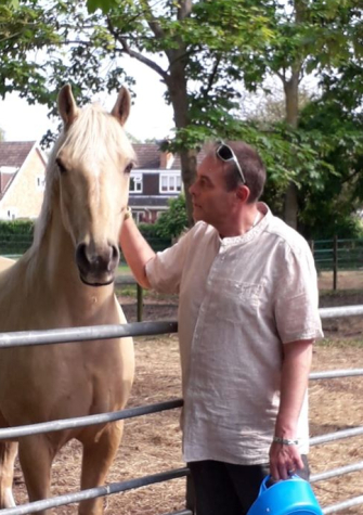 Picture of Graeme with the horse Charlie